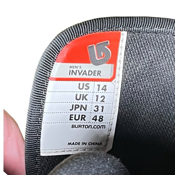 Burton Invader Snowboard Boots Imprint Liner Soft Flex Men's Size 14 - Picture 14 of 16